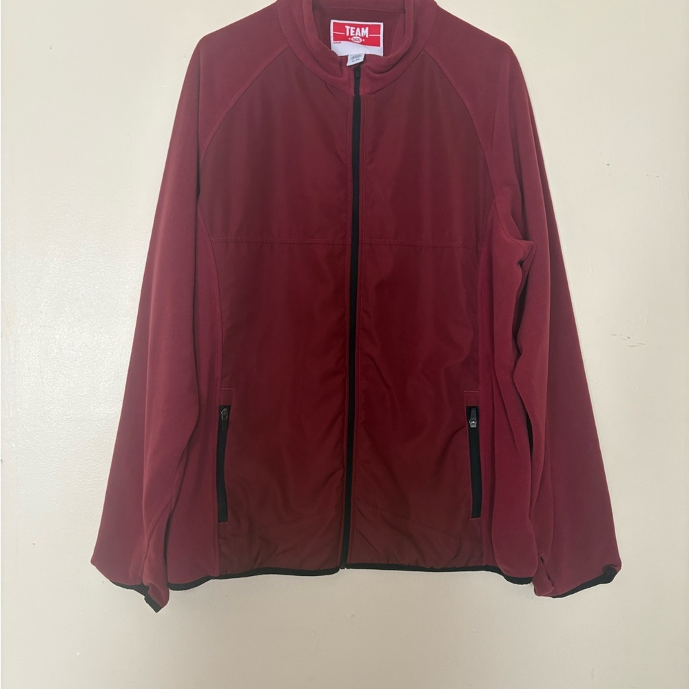 Red Zip-Up Jacket